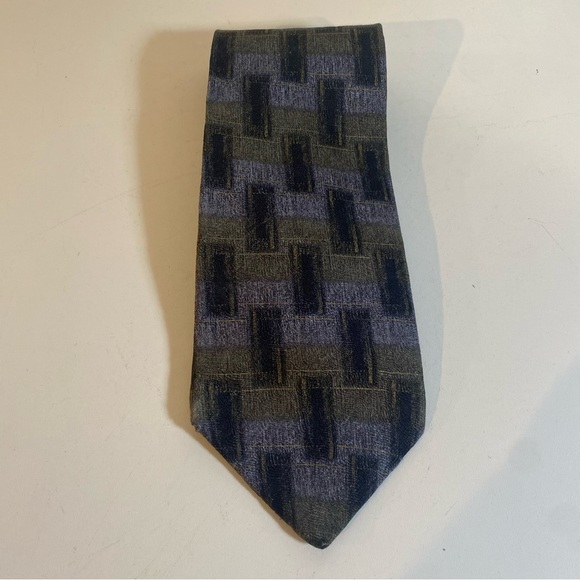Axis Silk Blue Gray Tie - Picture 1 of 5